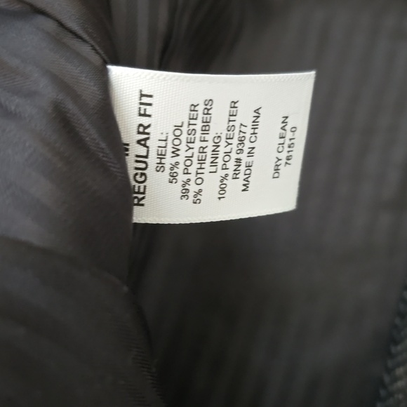 STAFFORD MENS CLASSIC BLACK & GRAY COAT SIZE MEDIUM - Picture 10 of 16